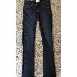 Paige Dark Wash Straight leg Jeans